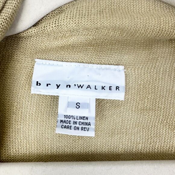 Bryn Walker Linen Cardigan Size Small Lightweight Minimalist Open Front Drape - Picture 5 of 5